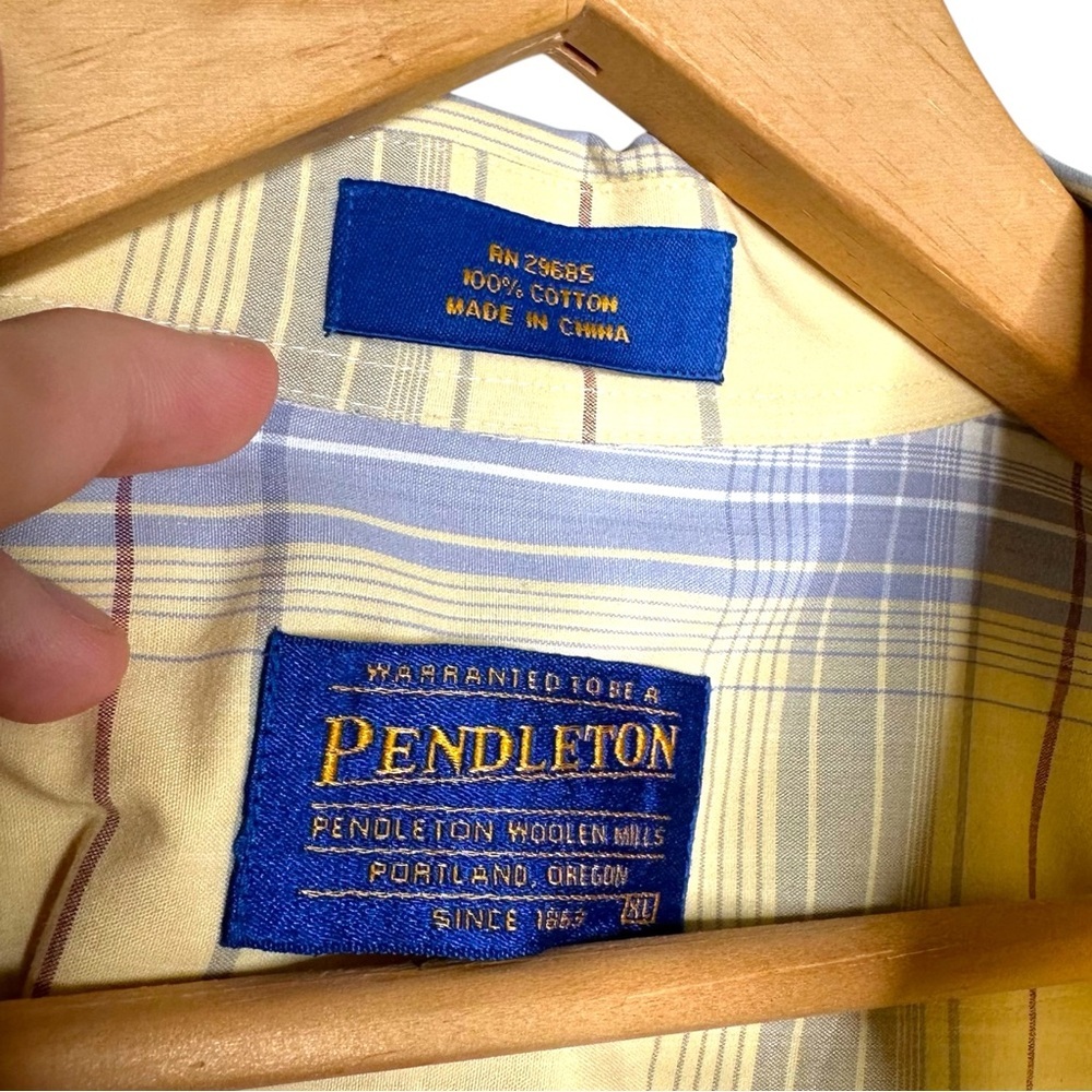 Pendleton Plaid Button Down Shirt - Picture 7 of 7